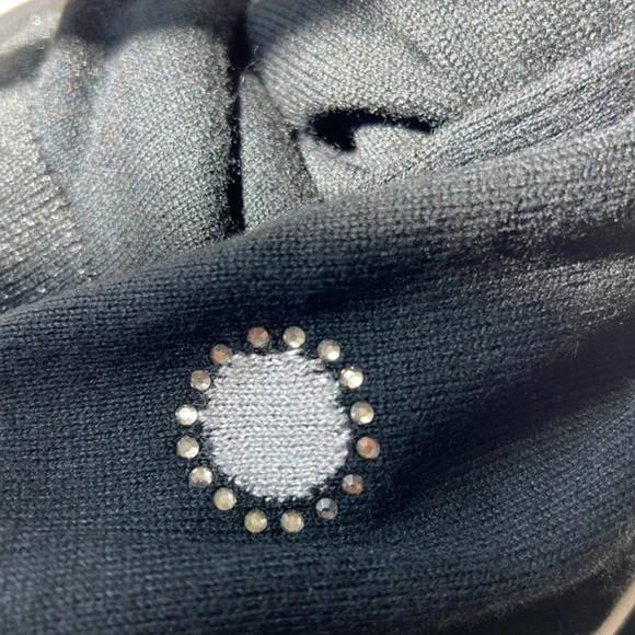 Charter club like new black rhinestone embellishd sweater - Picture 8 of 8